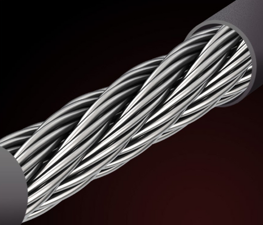 Safe and reliable steel cable with high strength and high toughness